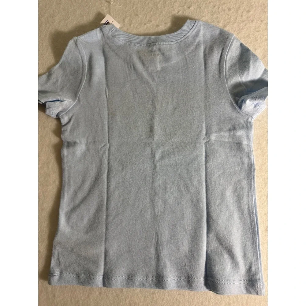 Old Navy Toddler Boys Light Blue Sunday Fun Day Easter Graphic T-Shirt 4T